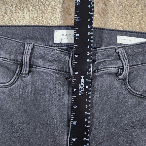 Pacsun Pants Womens 26 Black Denim Jeans Mid Rise Jegging Ladies 28x28 #40 - Picture 8 of 11